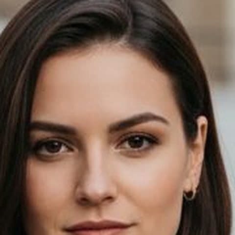 Close-up of the original face in the Trendy Casual template