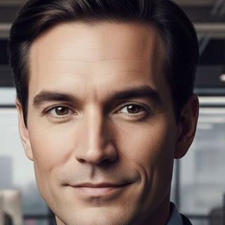 AI-generated sample face used for the New Year's Eve Tuxedo face swap