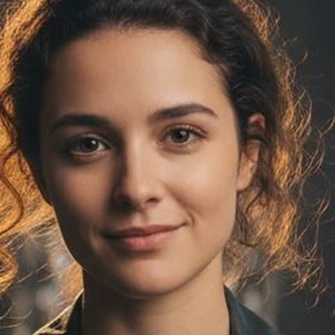 Close-up of the original face in the Film Director (Female) template